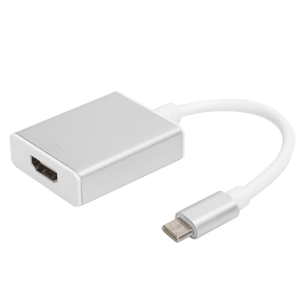 Type C til HDMI Adapter USB 3.1 4K 2K Konverter til Mac OS X Sølv