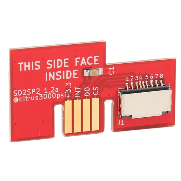 For RPi Pico Fleksibelt Mikrocontrollerkort Dobbelkjerne 264KB ARM Cortex M0+Prosessor med SD2SP2 SDLoad SDL Adapter Rød