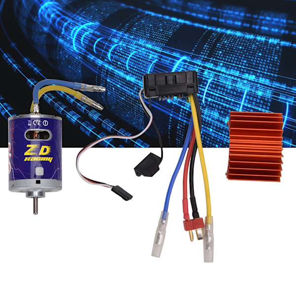 Kestävä 540 Harjattu Moottori 45A ESC Set Kit 1/10 RC Buggy Truggy Truck Crawlerille Oranssi