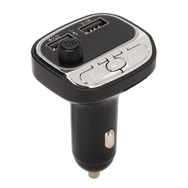 Auton Bluetooth FM-lähetin MP3-soitin QC3 0 Pikalataus Hands Free ympäristön valolla