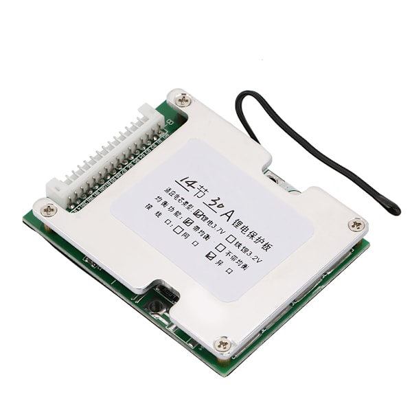 14S Lithium Batteri Beskyttelses PCB Plade med Balanceopladning til 30A Kapacitet