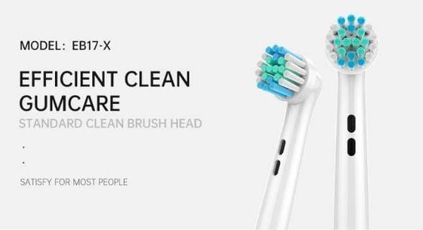 【bt02】16-pack Toothbrush Heads - Compatible with Electric Toothbrushes multicolor