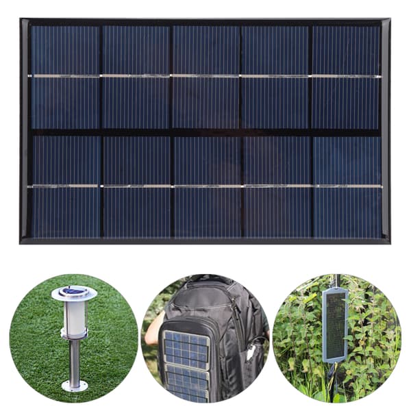 20W 5V Polykrystallinsk Solcellepanel DIY Lader 88x142mm