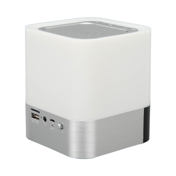 Nattlampa Bluetooth-högtalare Trådlös Bärbar Woofer Touch Control Bluetooth-högtalare med LED-lampa USB-gränssnitt