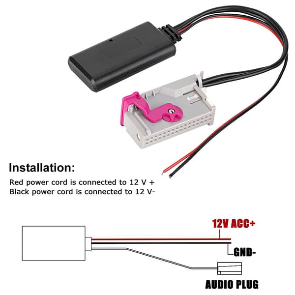 32Pin Kabeladapter Aux Bil Bluetooth Kit Passer til A3 A4 A6 A8 TT R8 RNSE