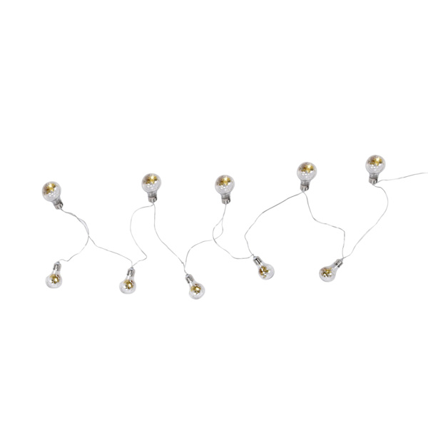 Golden Star E27 LED-ljusslingor - 100 Koppartrådslampor, USB & Batteridriven för Bröllop, Hem, Fester & Semesterdekorationer
