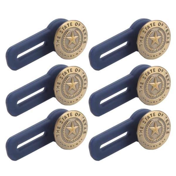 Duokon 10 Pcs. Button Extenders Bronze Buttons Universal Size Button Removable Adjustable Sew-On Iron-On Sewing Accessories