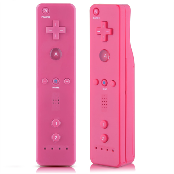 Game Handle Controller Gamepad med analog joystick for WiiU/Wii-konsoll (rosa) - W
