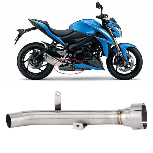 Rustfrit stål mellemrør mellemledsadapter Suzuki GSX S1000