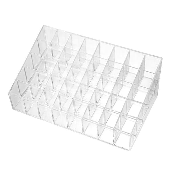 Multi-gitter Klar Læbestiftboks Stor Kapacitet Desktop Makeup Display Stand til Hjemmet 40 Grid