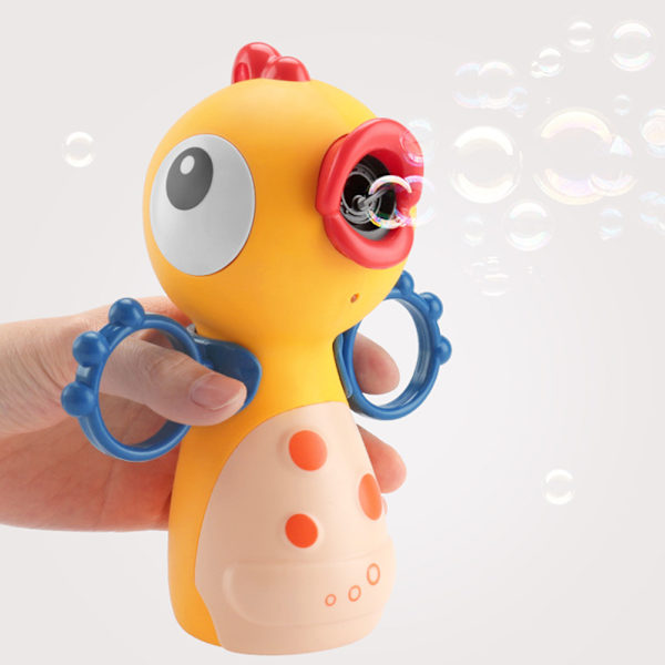 Bubbelmaskin Söt Dinosaurie Bubbelblåsare Maskin för Barn Bubbelblåsare Bubbelleksaker med Ljus och Musik för Pojkar och Flickor
