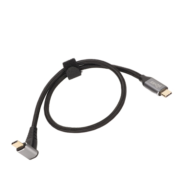 90 Graders USB-C-kabel 4K 60Hz Stöder PD100W Typ C 3.1 Gen2 Full Function USB-C Snabbladdningskabel för Steam Deck 50cm/19.7in