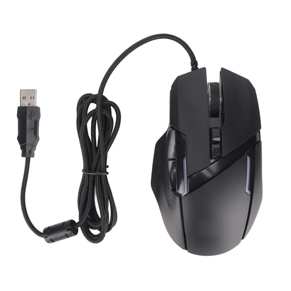 RGB Gaming Mus 6 Justerbar DPI 7 Programmerbare Knapper Kablet USB Plug and Play til PC Laptop Studie Arbejde
