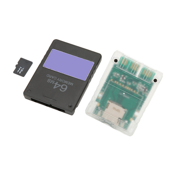 Konsolin kortinlukija Plug and Play ammattimainen kortinlukijan sovitin muistikortilla 128G 64MB FMCBV1.966 PS2 Thinille