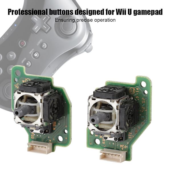 2 stk Professionelle Korrosionsbestandige Udskiftnings-Vippknapper til Wii U Gamepad