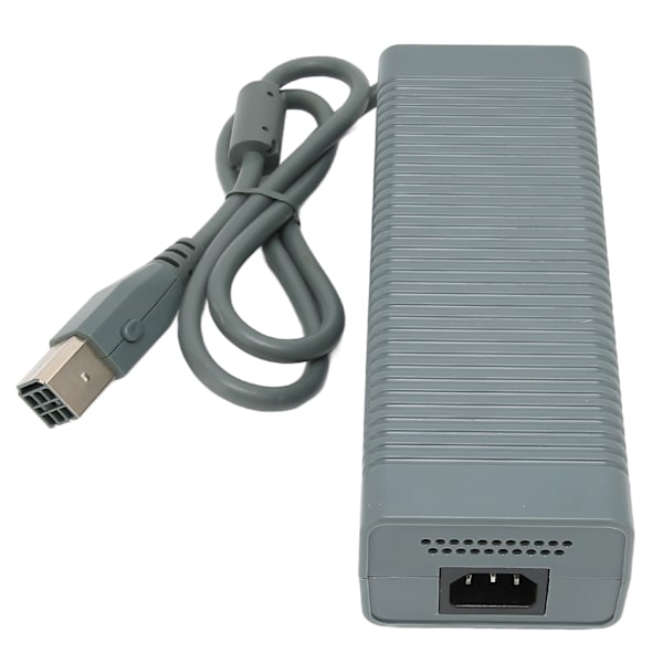 Strømforsyning for Xbox 360 Spillkonsoll, Strømadapter Lader med Strømkabel 185‑265VUK Plugg