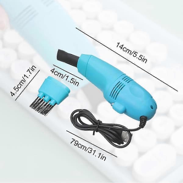 2026 Pro Vacuum Cleaner for Sewing Machine, Compatible with USB Devices, Mini Keyboard and Laptop Cleaner, Dust Remover for Electronics (Rose Red)