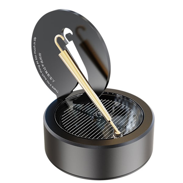 Solar Bil Aroma Diffuser Cologne Svart 1 Aromaterapi Tablett 1 Eterisk Oljeflaske