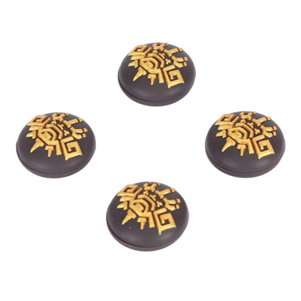 Joystick-skydd förhindrar glidning Skyddande dekorativ silikon tumgreppsskydd för Switch Lite 4-pack