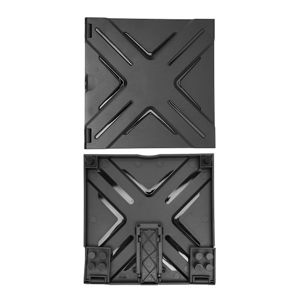 Dammskydd för spelkonsol, ABS Dammskydd med VR-utdragbart förvaringsfäste för Xbox Series X Svart