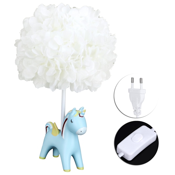 Mini LED-nattlampa med tecknad figur för barn - Söt sänglampa för sovrumsdekoration, EU-kontakt (110-240V)