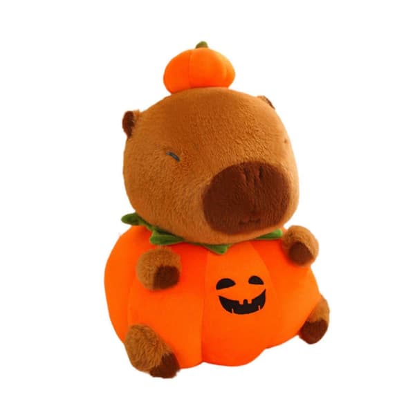 Plys Græskar Capybara Udstoppede Capybara Legetøj Sofapude Rumindretning Blød Capybara 40cm