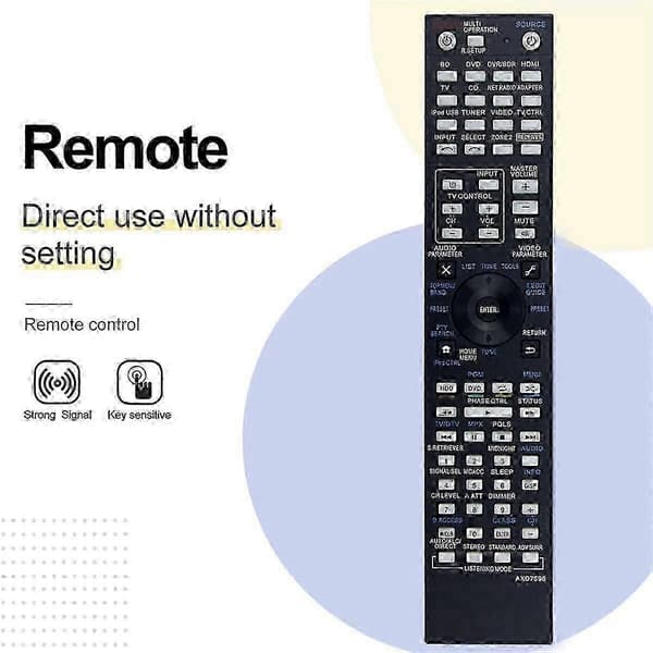 Erstatningsfjernkontroll AXD7596 for Pioneer AXD7725 VSX-72TXV