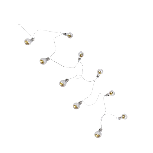 Golden Star E27 LED-ljusslingor - 100 Koppartrådslampor, USB & Batteridriven för Bröllop, Hem, Fester & Semesterdekorationer