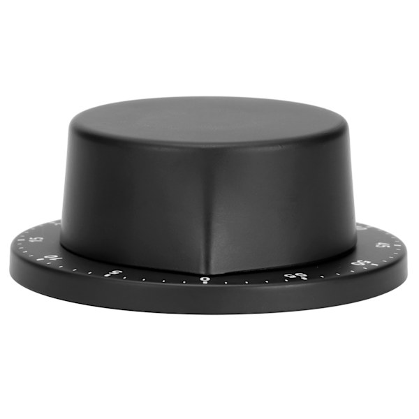 Sort køkken mekanisk timer rustfrit stål magnet bage lærings påmindelse
