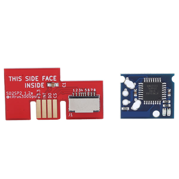 Chip SD2SP2 Micro-minneskort-adapter Mini Disc DVD-tillbehörssatser för NGC-spelkonsol Röd