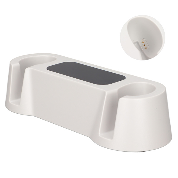 Dubbel Laddningsdocka Snabbladdning Touch-kontroll Laddningsdocka med 2 Laddningsbara Batterier för Oculus Quest 2