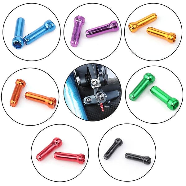 Cykelbremsekabel Endestykker Hus Ferrule Krymper Wire Endestykker Red