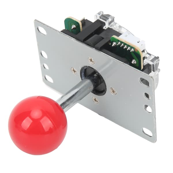 DIY USB Controller Computer Rocker Game Stick Joysticks med kontrolchip til Arcade Game Rød