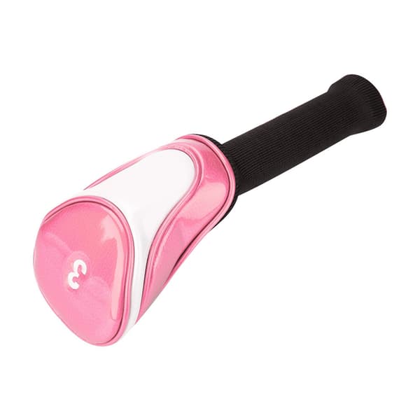 Pink PU Læder Golf Putter Hoveddæksel Holdbart Klubtilbehør