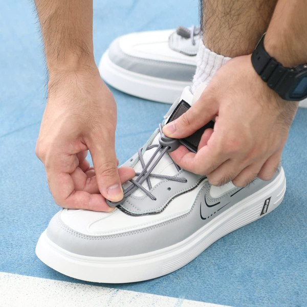4 par elastiska självlåsande skosnören, skosnören för sneakers och sportskor 120 cm snabba skosnören Barn Vuxna Äldre Funktionshindrade Funktionshindrad löpare