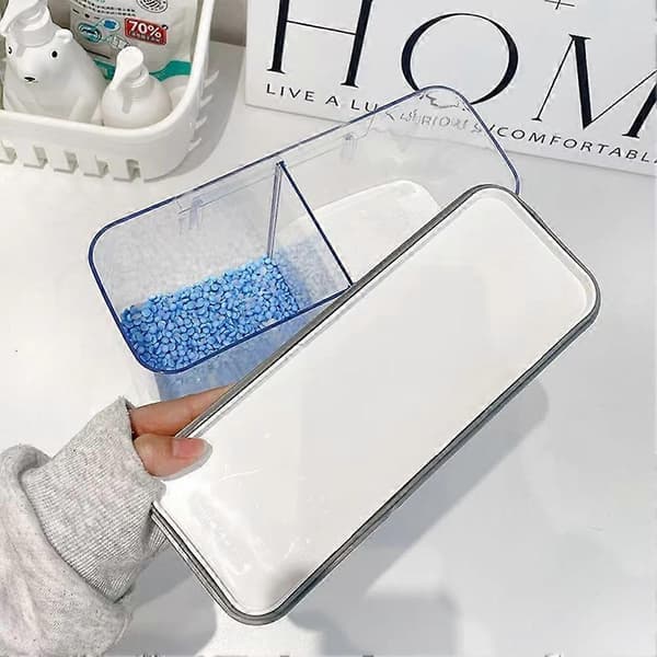 Wall-Mounted Laundry Detergent Dispenser - Versatile Storage for Scent Boosters with Included Cups
