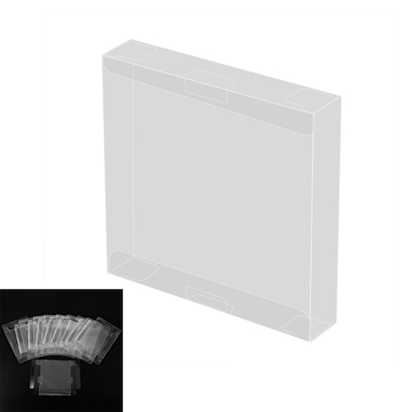 10 st Transparenta Patronfodral Skyddande Etui för Nintendo Game Boy GBA Boxade Spel