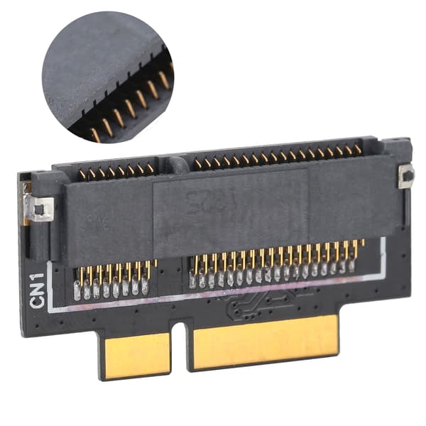 MSATA - 17+7PIN 2012 -sovitinkortti OS X:lle laajennustelineellä