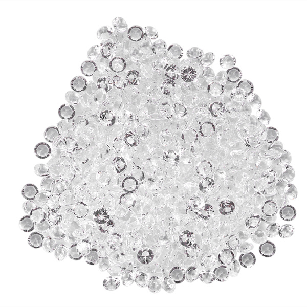 Snygga DIY-dekorationer för bröllop: 1000 transparenta akryl-pärlor (8 mm) för eleganta tillbehör