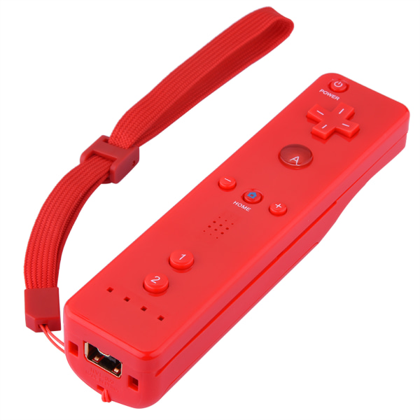 Game Handle Controller Gamepad med analog joystick til WiiU/Wii-konsol (rød)