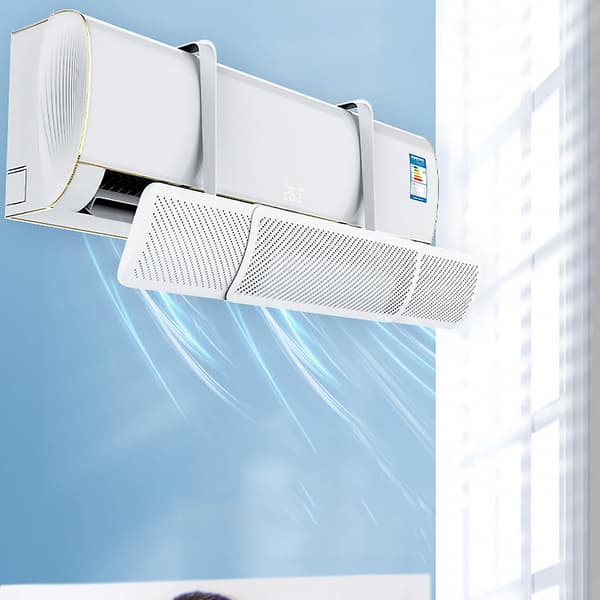 Infällbar hängande luftkonditioneringsventilplatta Enkel installation Luftkyld deflektor för hemrum Adjustable lever