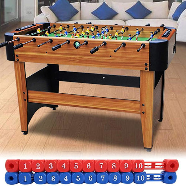 2 kpl Jalkapallopöydän Pistelaskurit Pisteytysyksikkö Standardille Jalkapallopöydille Pisteenpitäjä Ilmahockeylle Shuffleboard-Pelipöydälle Vaihto