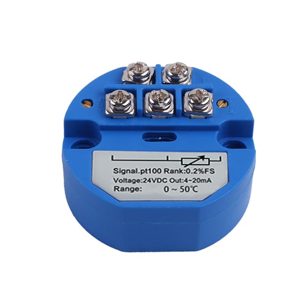 PT100 Temperaturfølertransmitter - 0 til 50°C område med 4-20mA output