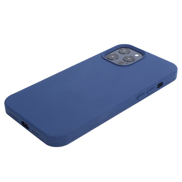 iPhone 12 Pro Max Flytande Silikon Stötsäkert Skyddsfodral Blå