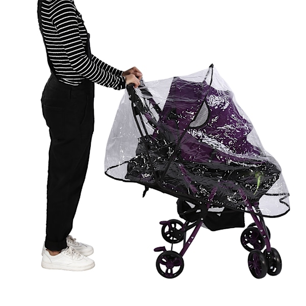 Andningsbart Vattentätt Utomhus Babyvagns Regnöverdrag - Vind- och Dammskydd för Barnvagnstillbehör