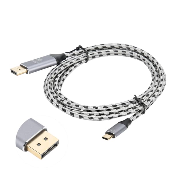 USB C til DisplayPort 8K 60Hz 1.4-kabel for iPhone MacBook Laptop HD-videoadapter