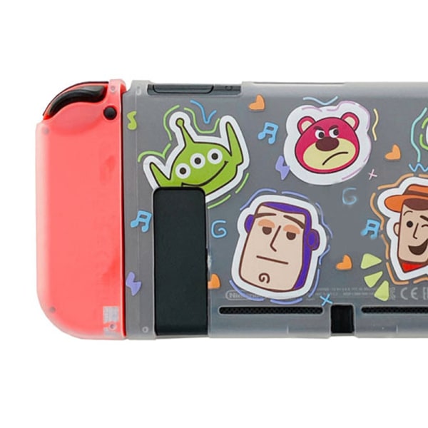 Game Case Cover Cartoon Translucent Split Fall Protection Cover för Switch Type 1