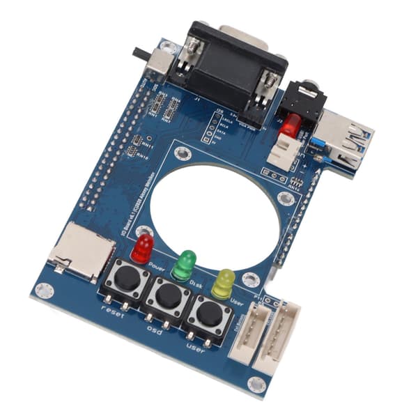 IO Board 35mm Audio VGA Interface med 3 Knapper 3 LED Slots til PC Computer Modul