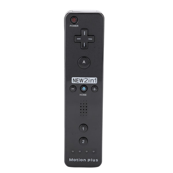 Somatosensorisk Spelhandtagskontroll Gamepad Inbyggd Accelerator för Nintendo Wii WiiU (Svart)