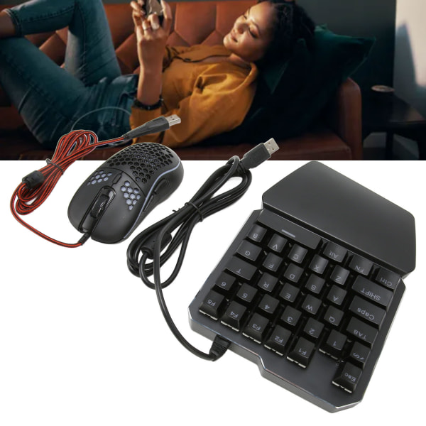 4-i-1 Mobilspel Combo-paket Mobilspelkontroll Speltangentbord Muskonverterare för Android för iOS-telefon